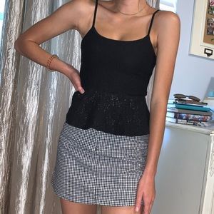 MinkPink Peplum Lace Top